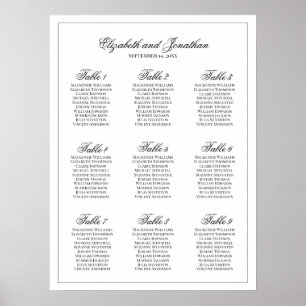 Élégance simple 9 Tableau Mariage de table