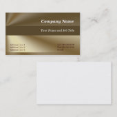 Élégance simple Cartes de visite Brown (Devant / Derrière)