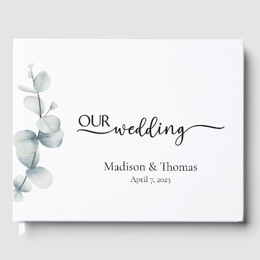 Élégance Simple - Eucalyptus - Livre d'or (Recto)