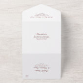 Élégance Simple Photo Mariage Invitation Tout En U (Dehors)