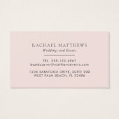 Élégance subtile Rose Feminine Florale (Dos)