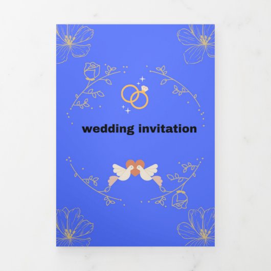 Élégance suprême : Cartes d'invitation de mariage (Page de couverture)