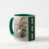 Elegance tasse et fleurs Mug (Devant gauche)