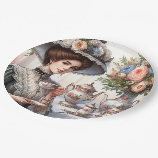 Elegance Tea Party / Tea Time Paper Bord (Gekanteld)