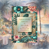 Élégance Tropicale Enregistrer La Carte Date