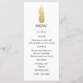 Élégance tropicale | Menu Mariage ananas (Devant)