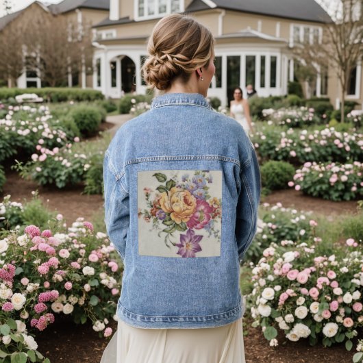 Élégance : Veste Jean inspirée par la porcelaine (Mariage Retour)