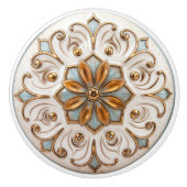 Élégance victorienne en céramique bouton Tirer (Devant)