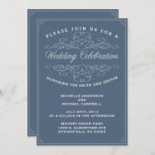 ÉLÉGANCE vintage | FAIRE-PART DE MARIAGE (Devant / Derrière)