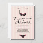 Élégance vintage | Invitation Fête des mariées de  (Devant / Derrière)