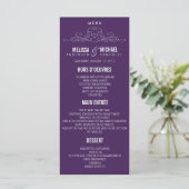 ÉLÉGANCE vintage | Menu de mariage (Debout devant)