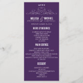 ÉLÉGANCE vintage | Menu de mariage (Devant)