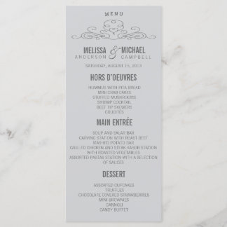 ÉLÉGANCE vintage | Menu de mariage