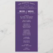 ÉLÉGANCE vintage | PROGRAMME DE MARIAGE (Dos)