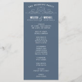ÉLÉGANCE vintage | PROGRAMME DE MARIAGE (Dos)