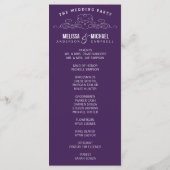 ÉLÉGANCE vintage | PROGRAMME DE MARIAGE (Dos)