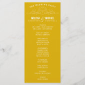 ÉLÉGANCE vintage | PROGRAMME DE MARIAGE (Dos)