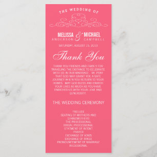 ÉLÉGANCE vintage   PROGRAMME DE MARIAGE