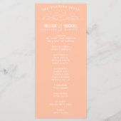 ÉLÉGANCE vintage | PROGRAMME DE MARIAGE (Dos)