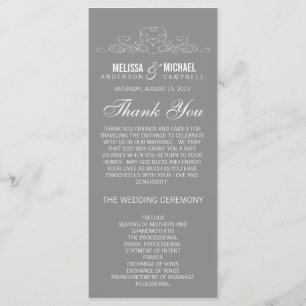 ÉLÉGANCE vintage   PROGRAMME DE MARIAGE