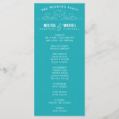ÉLÉGANCE vintage | PROGRAMME DE MARIAGE (Dos)