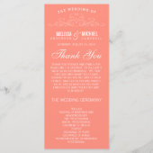 ÉLÉGANCE vintage | PROGRAMME DE MARIAGE (Devant)