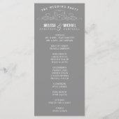 ÉLÉGANCE vintage | PROGRAMME DE MARIAGE (Dos)