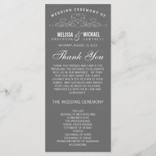 ÉLÉGANCE vintage   PROGRAMME DE MARIAGE