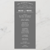 ÉLÉGANCE vintage | PROGRAMME DE MARIAGE (Dos)