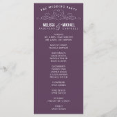 ÉLÉGANCE vintage | PROGRAMME DE MARIAGE (Dos)