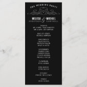 ÉLÉGANCE vintage | PROGRAMME DE MARIAGE (Dos)