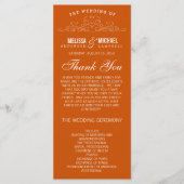 ÉLÉGANCE vintage | PROGRAMME DE MARIAGE (Devant)