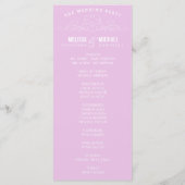 ÉLÉGANCE vintage | PROGRAMME DE MARIAGE (Dos)