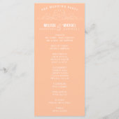 ÉLÉGANCE vintage | PROGRAMME DE MARIAGE (Dos)