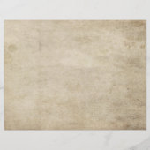 Élégance vintage Programme de mariage en détresse (Dos)