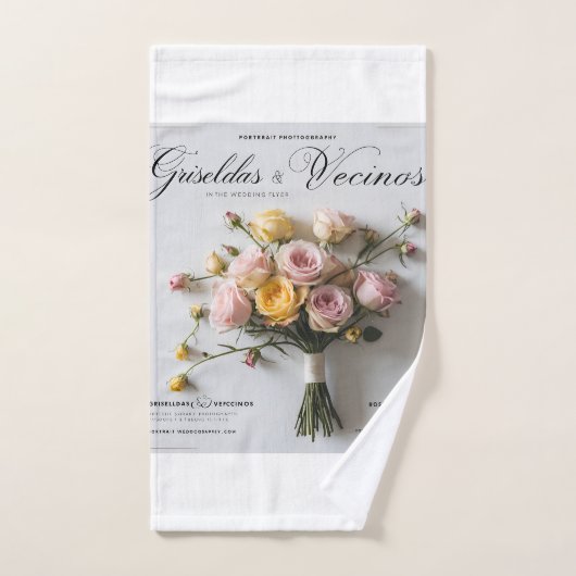Elégance Whimsical : Un Mariage Inspiré Portrait D (Serviette à main)