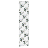Elegance White Calla Lily Table Runner Korte Tafelloper (Voorkant)