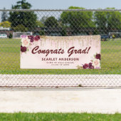 eleganglitter berry blush floral afstuderen banner (Insitu)