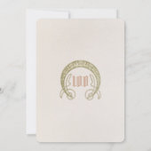 Elégant 100e anniversaire Invitation Art Nouveau M (Dos)