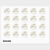 Elegant 100th Wedding Jubileum Ronde Sticker (Vel)