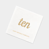 Élégant 10e anniversaire de la moderne serviettes  (Gauche)