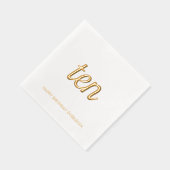 Élégant 10e anniversaire de la moderne serviettes  (Droite)