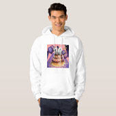Elegant 10e Jubileum Celebration Cake Design Hoodie (Voorkant volledig)