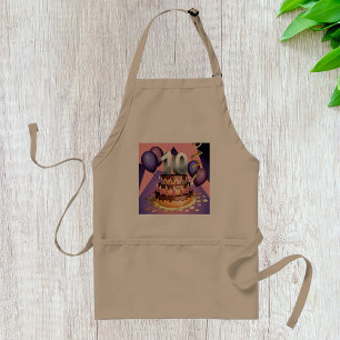 Elegant 10e Jubileum Celebration Cake Design Standaard Schort