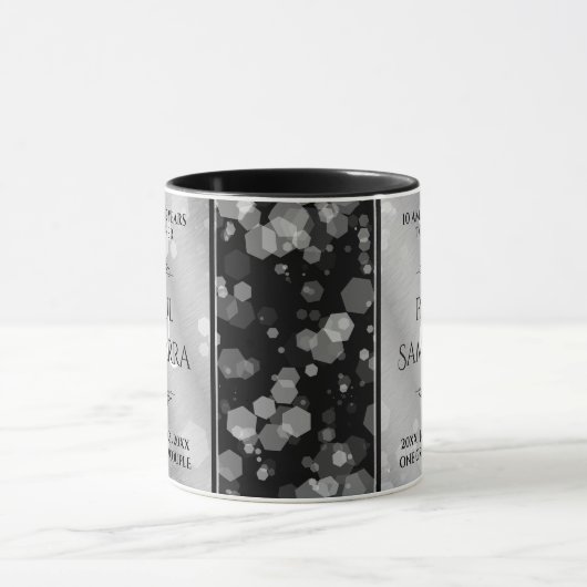 Elegant 10e Tin Bruiloft Jubileum Porselein Mok (Midden)