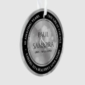 Élégant 10ème anniversaire de la Mariage Tin (devant)