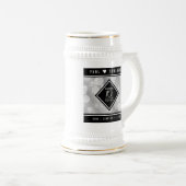 Elegant 10th Tin Wedding Jubileum Celebration Bierpul (Voorkant rechts)