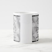 Elegant 10th Tin Wedding Jubileum Celebration Extra Grote Beker (Voorkant)