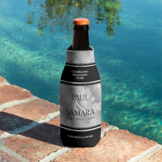 Elegant 10th Tin Wedding Jubileum Celebration Flesjeskoeler (Insitu Zwembad)