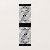 Elegant 10th Tin Wedding Jubileum Celebration Kaart (Buitenkant ongevouwen)